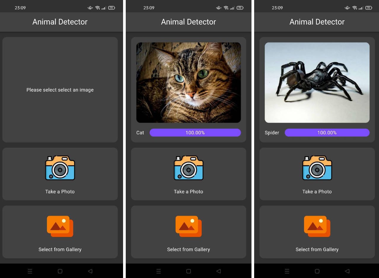 Flutter App : Animal detection with Flutter and TFLite